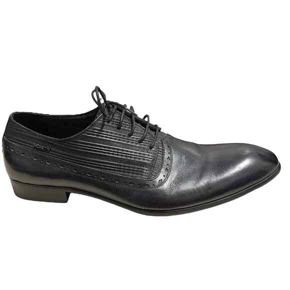 Moretti Shoes Moretti Black Label Mens Navy Laceup Oxford